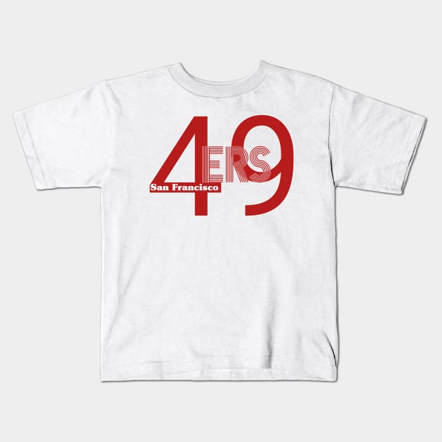 49ers Kids T-Shirt by Light Up Glow 